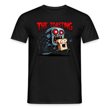 Horror Toaster - Funny Scary Design - Men's T-Shirt - black - Front - AI Model Male 178 light (178cm)