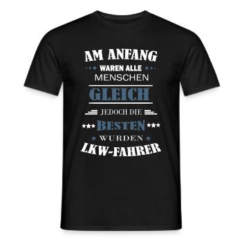 Die besten wurden LKW Fahrer - lustiger Spruch - Männer T-Shirt - Schwarz - Vorne - AI Model Male 178 light (178cm)