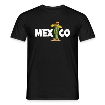 Mexique Mexicain Sombrero Cactus - T-shirt homme - noir - Devant - AI Model Male 178 light (178cm)