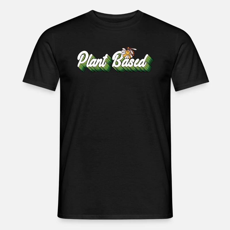 Plant Based Honigbiene - Männer T-Shirt - Schwarz
