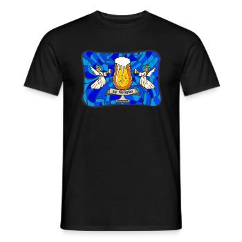 The Church is my religion - international Pub - Männer T-Shirt - Schwarz - Vorne - AI Model Male 178 light (178cm)