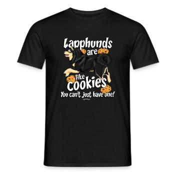 lapphundcookies4 - Männer T-Shirt - Schwarz - Vorne - AI Model Male 178 light (178cm)