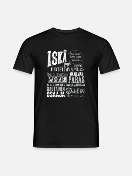 ISKÄ V - Miesten T-paita - musta