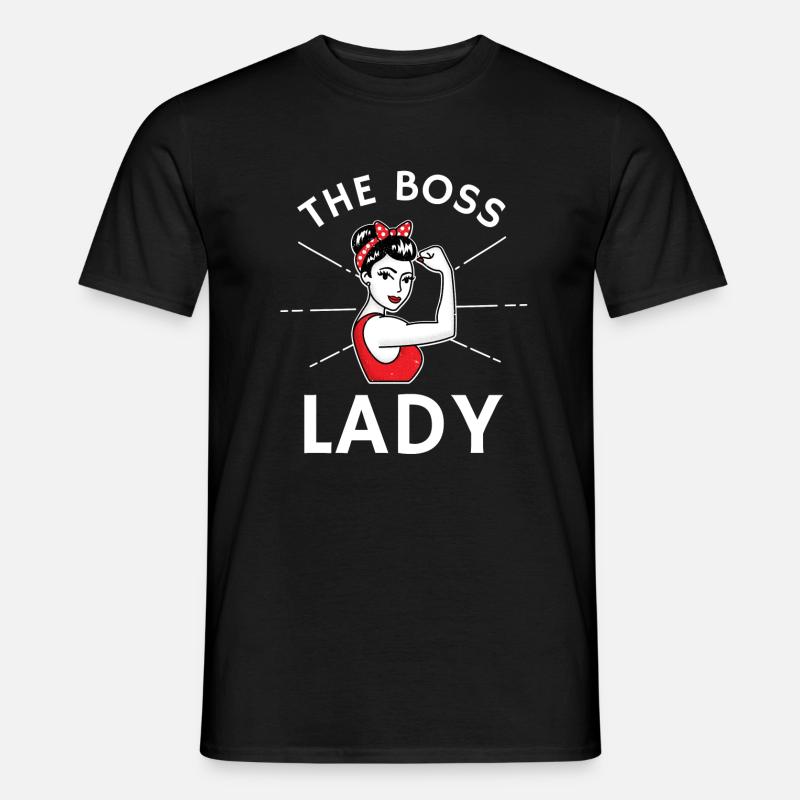 Die Chefin - Männer T-Shirt - Schwarz