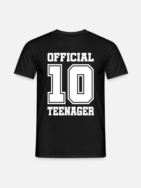 10º cumpleaños regalo para adolescentes - Camiseta hombre - negro