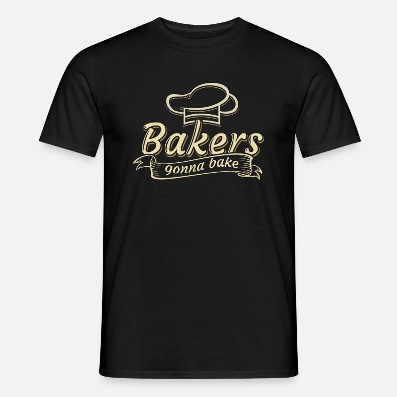 Bäcker - Männer T-Shirt - Schwarz