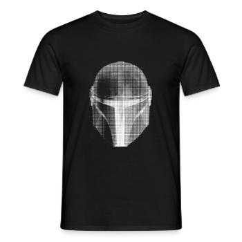Mandalorien-Stil - Männer T-Shirt - Schwarz - Vorne - AI Model Male 178 light (178cm)