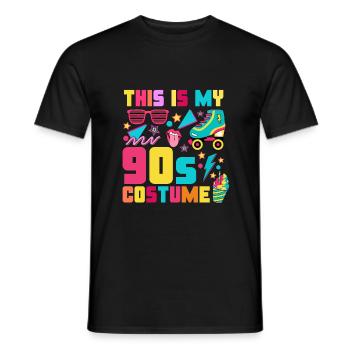 Das ist mein 90s Kostüm - Männer T-Shirt - Schwarz - Vorne - AI Model Male 178 light (178cm)