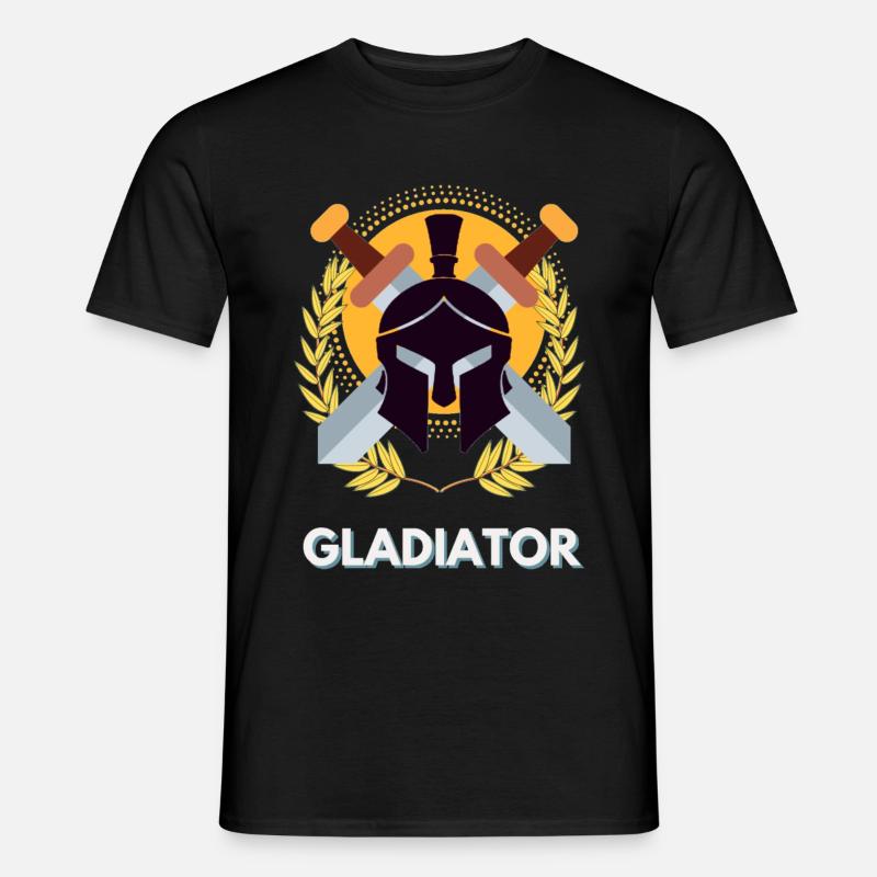 Gladiator, Gladiator, Spartaner - Männer T-Shirt - Schwarz