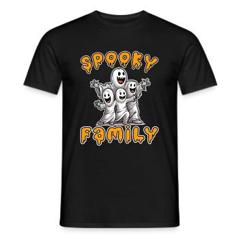 Halloween Spooky Family pour la prochaine fête - T-shirt homme - noir - Devant - AI Model Male 178 light (178cm)