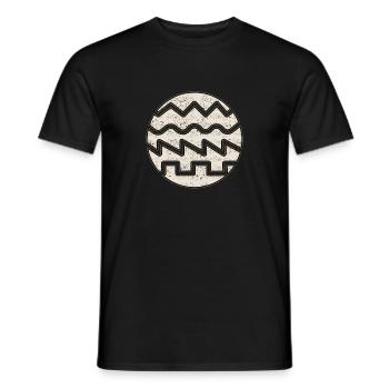 Synthesizer waveform - Men's T-Shirt - black - Front - AI Model Male 178 light (178cm)