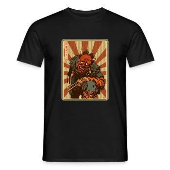 Style Manga Ninja Demon japonais - T-shirt homme - noir - Devant - AI Model Male 178 light (178cm)