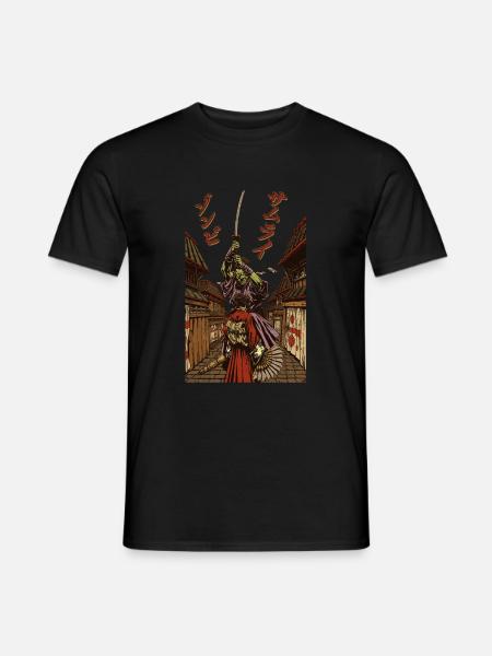 Samourai Zombie für Manga Fans - Männer T-Shirt - Schwarz