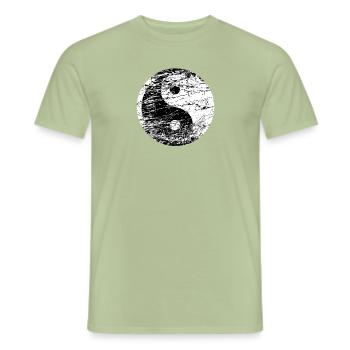 Yin Yang - Men's T-Shirt - sage - Front - AI Model Male 178 light (178cm)