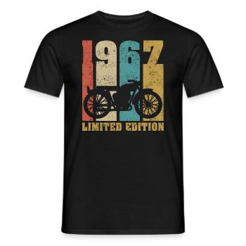 Vintage Moto 1967 Rétro Cadeau D'anniversaire - T-shirt homme - noir - Devant - AI Model Male 178 light (178cm)