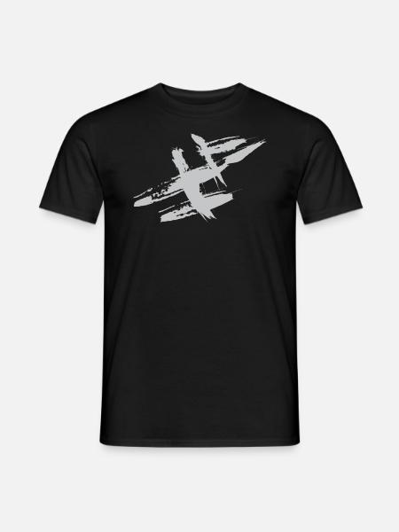 Farbfleck / Flecken Abstrakt - VINTAGE - T-shirt herr - svart