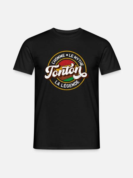 Tonton l’homme Le Mythe La Légende Meilleur Oncle - T-shirt homme - noir