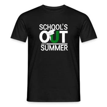 L’école Sommerferien Schulende est sortie pour l’été - T-shirt homme - noir - Devant - AI Model Male 178 light (178cm)