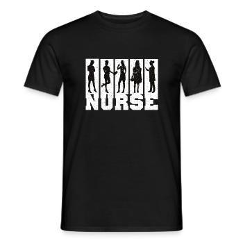 Nurse Krankenschwester Spruch Statement Beruf - Männer T-Shirt - Schwarz - Vorne - AI Model Male 178 light (178cm)