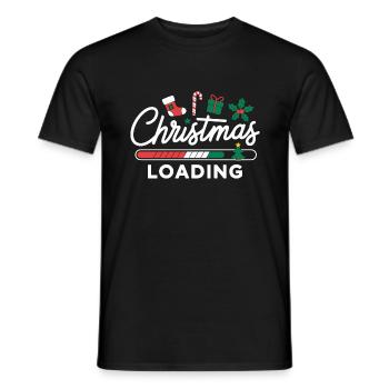 Christmas Loading Loading Bar Christmas - Men's T-Shirt - black - Front - AI Model Male 178 light (178cm)