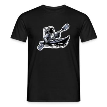 Kayak Astronaut Adventure Outdoor - Men's T-Shirt - black - Front - AI Model Male 178 light (178cm)
