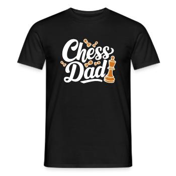 Chess Dad Schach Spruch Zitat - Männer T-Shirt - Schwarz - Vorne - AI Model Male 178 light (178cm)