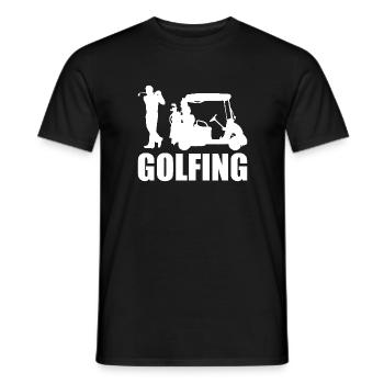 Golfing Golf Saying Golfer - Men's T-Shirt - black - Front - AI Model Male 178 light (178cm)