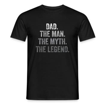 DAD - THE LEGEND - Men's T-Shirt - black - Front - AI Model Male 178 light (178cm)