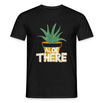ALOE THERE! - Männer T-Shirt - Schwarz - Vorne - AI Model Male 178 light (178cm)