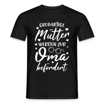 Les grandes mamans sont promues à la grand-mère - T-shirt homme - noir - Devant - AI Model Male 178 light (178cm)