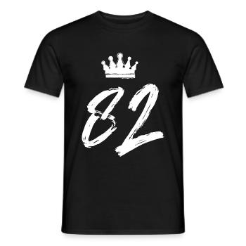 82 Couronne numérique - T-shirt homme - noir - Devant - AI Model Male 178 light (178cm)