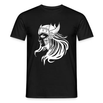 Viking Femme Guerrière Viking - T-shirt homme - noir - Devant - AI Model Male 178 light (178cm)