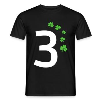 3 - Men's T-Shirt - black - Front - AI Model Male 178 light (178cm)