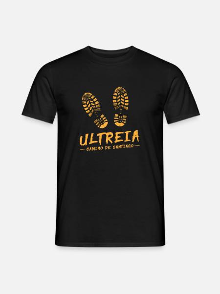 Jakobsweg Santiago Camino Ultreia - Männer T-Shirt - Schwarz