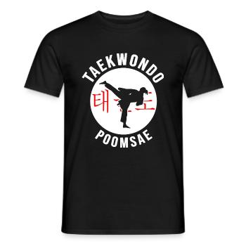 Taekwondo Poomsae Taekwondo-girl martial arts - Männer T-Shirt - Schwarz - Vorne - AI Model Male 178 light (178cm)
