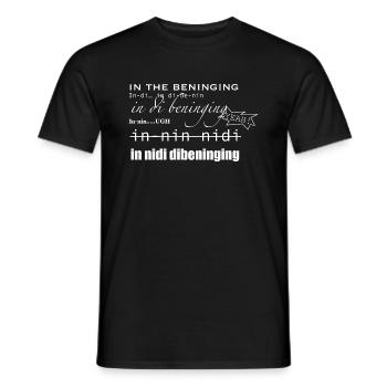 in the begining lol - Männer T-Shirt - Schwarz - Vorne - AI Model Male 178 light (178cm)