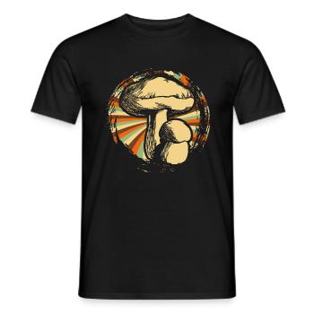 Drugs mushrooms - Men's T-Shirt - black - Front - AI Model Male 178 light (178cm)
