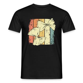 Cooking pasta - Men's T-Shirt - black - Front - AI Model Male 178 light (178cm)