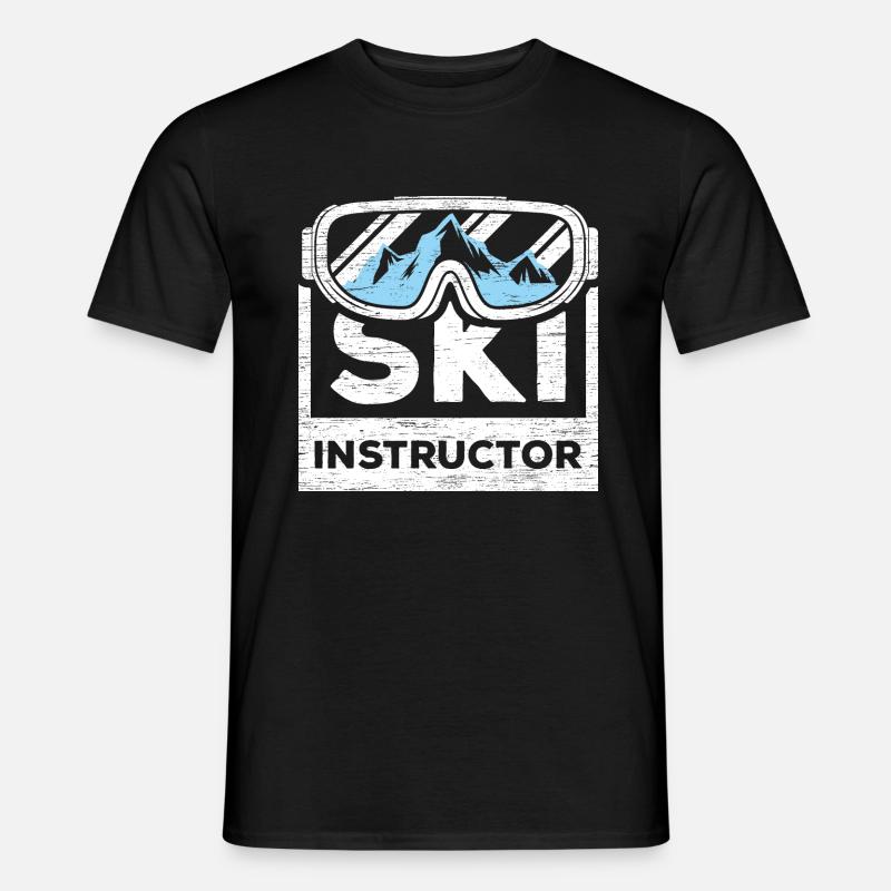 Ski instructor - Men's T-Shirt - black