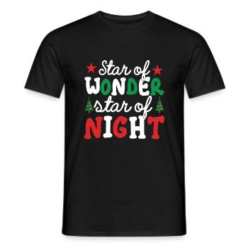 Star Of Wonder & Star of Night Christmas - Männer T-Shirt - Schwarz - Vorne - AI Model Male 178 light (178cm)