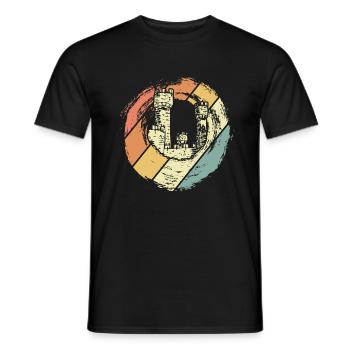 Burg Ritter - T-shirt homme - noir - Devant - AI Model Male 178 light (178cm)