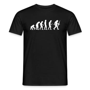 Affen_(R)evolution - Männer T-Shirt - Schwarz - Vorne - AI Model Male 178 light (178cm)