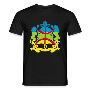 Amazigh Marokko - Männer T-Shirt - Schwarz - Vorne - AI Model Male 178 light (178cm)