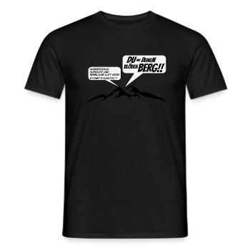 Blöder Berg - Männer T-Shirt - Schwarz - Vorne - AI Model Male 178 light (178cm)