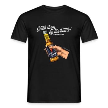 Grab them by the bottle - Men's T-Shirt - black - Front - AI Model Male 178 light (178cm)
