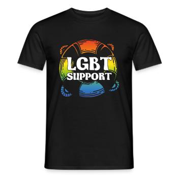 LGBT - Men's T-Shirt - black - Front - AI Model Male 178 light (178cm)