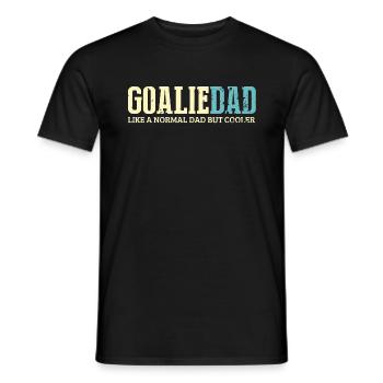 Goalie Dad Like Normal Dad But Cooler Shirt Sport - Men's T-Shirt - black - Front - AI Model Male 178 light (178cm)