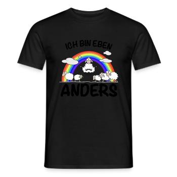 Ich bin eben anders - Männer T-Shirt - Schwarz - Vorne - AI Model Male 178 light (178cm)
