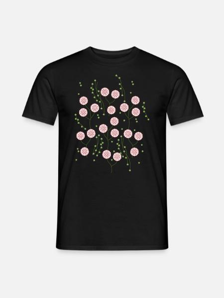 Fleurs et fleurs - T-shirt homme - noir