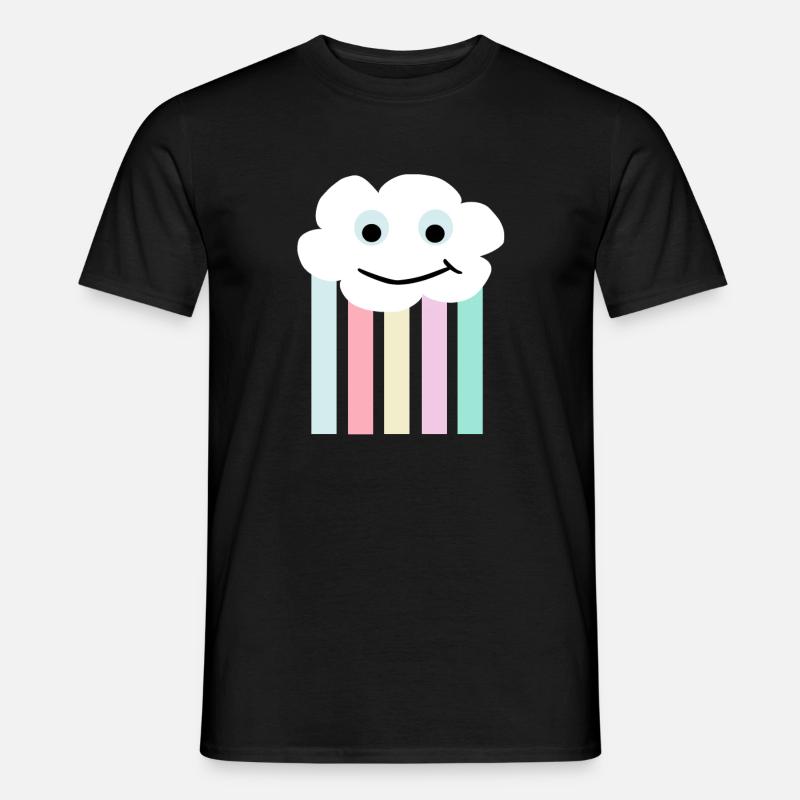 Cloud Retro Style - T-shirt homme - noir